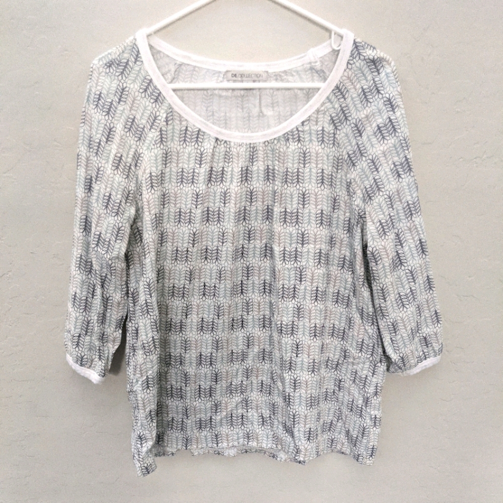 White Scoop Neck Blouse